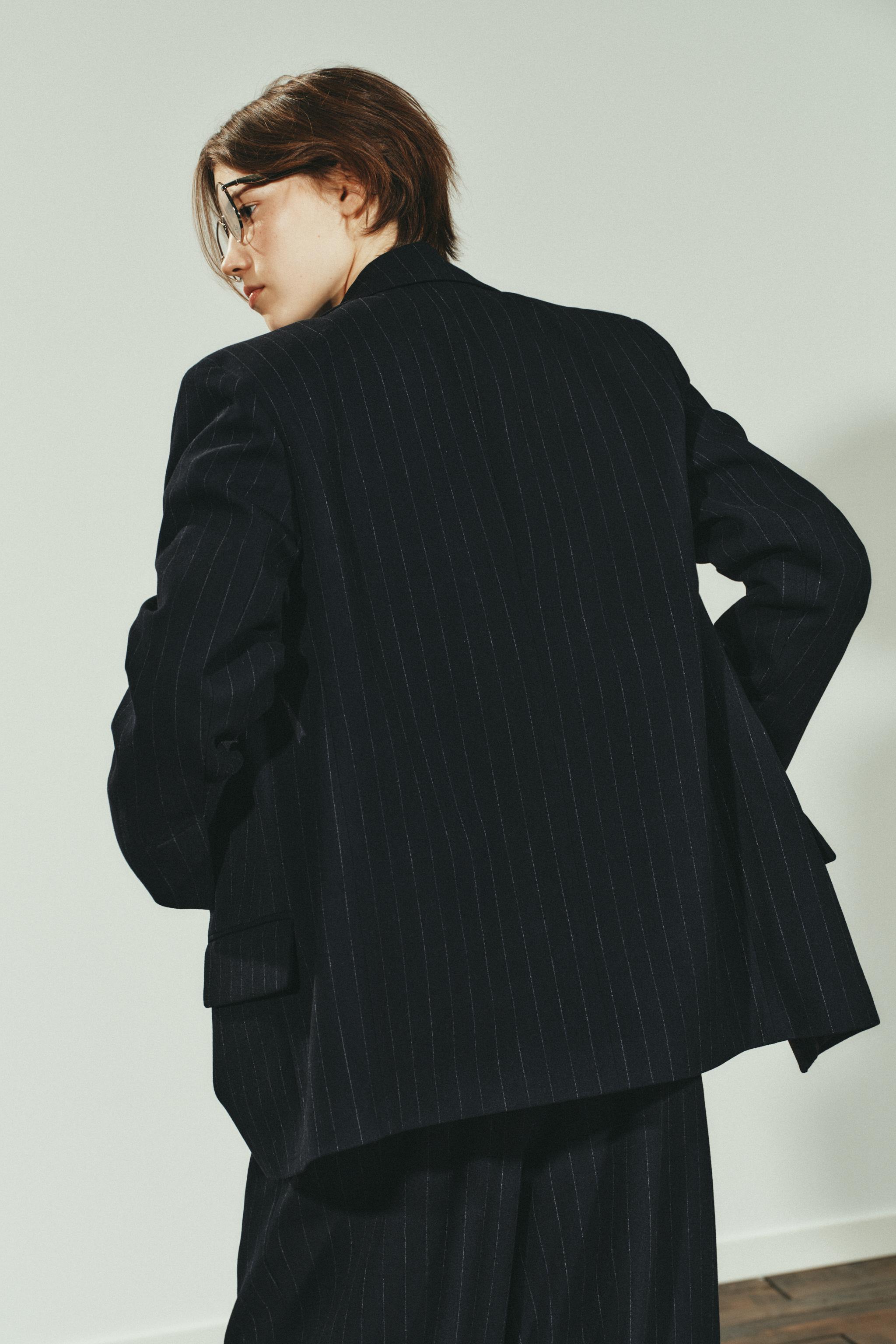 PINSTRIPE BLAZER WITH POCKETS